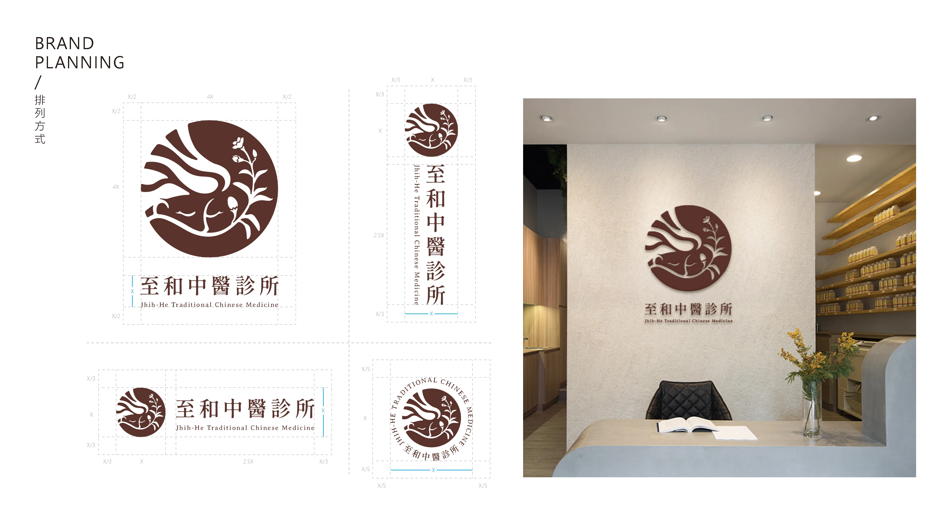 至和中醫診所｜櫃台形象牆